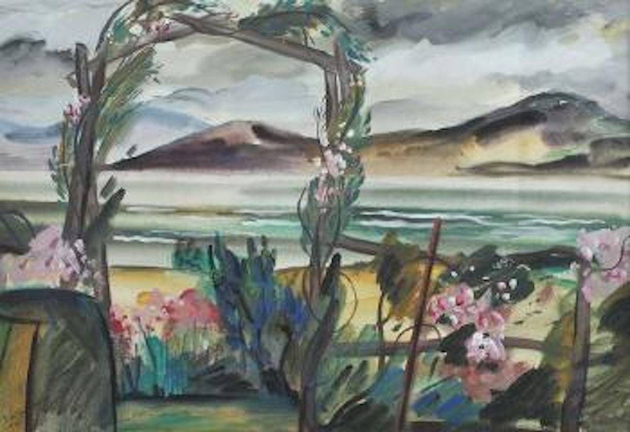 Flowers by the beach by Norah McGuinness