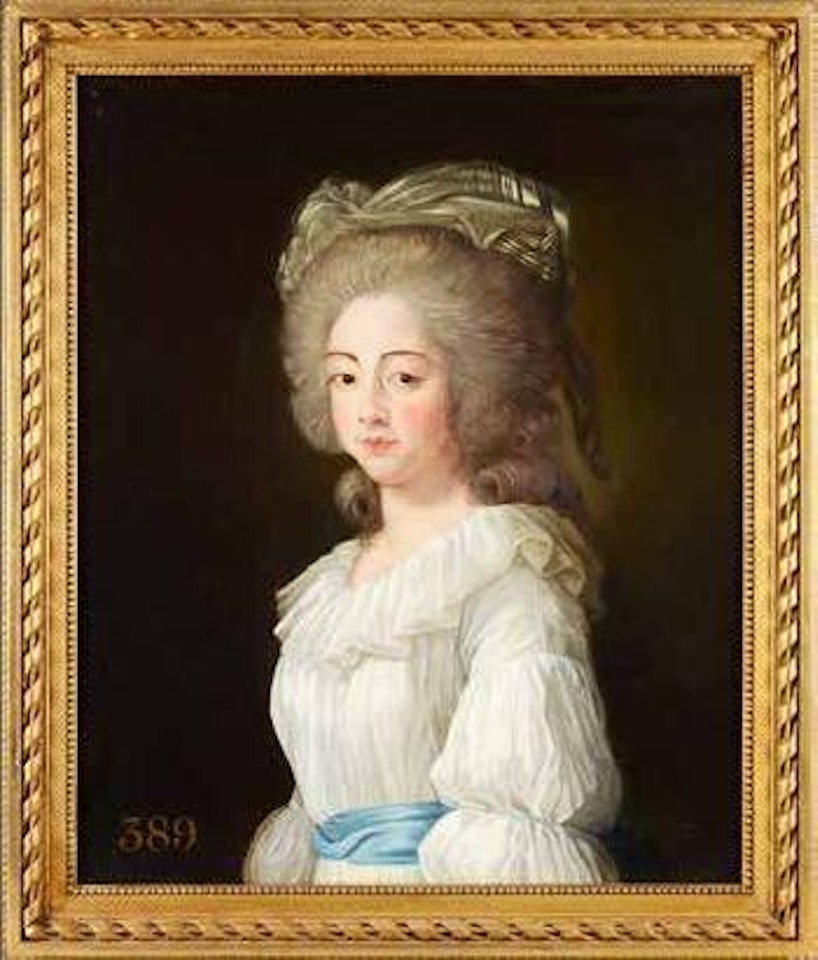 Portrait de Marie Joséphine de Savoie, Comtesse de Provence, femme du roi Louis XVIII (1753-1810) by French School by Marie Louise Elisabeth Vigee-Lebrun