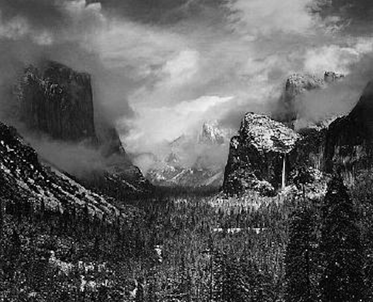 Clearing winter storm, Yosemite National Park, California by Ansel Adams