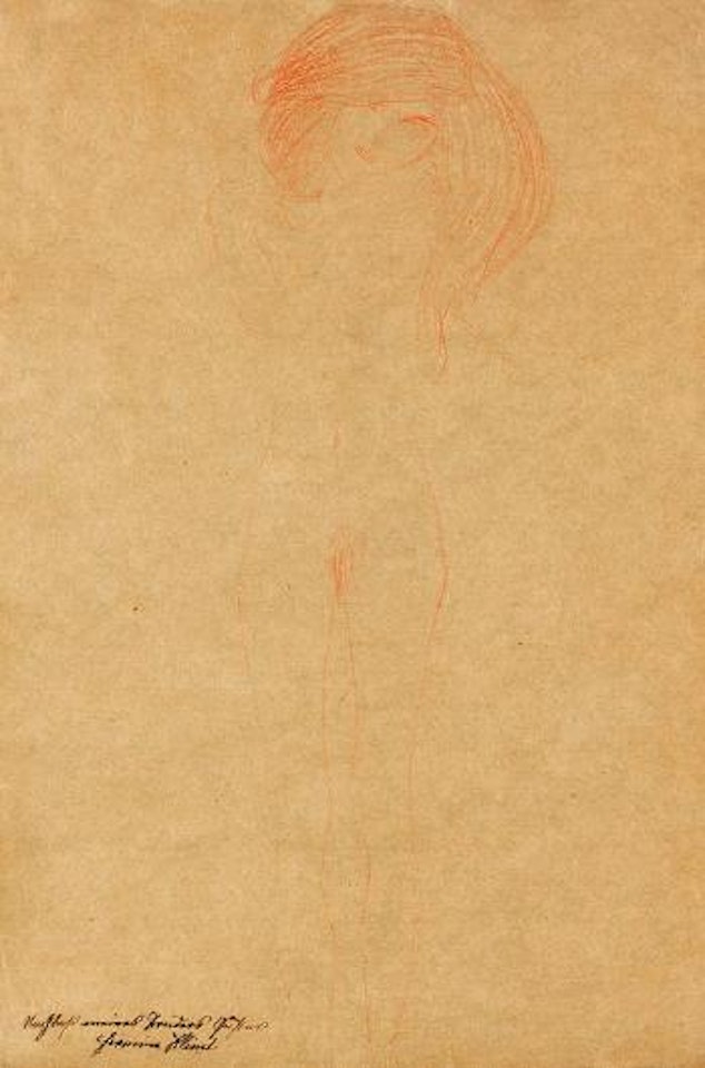 Stehender weiblicher Akt by Gustav Klimt