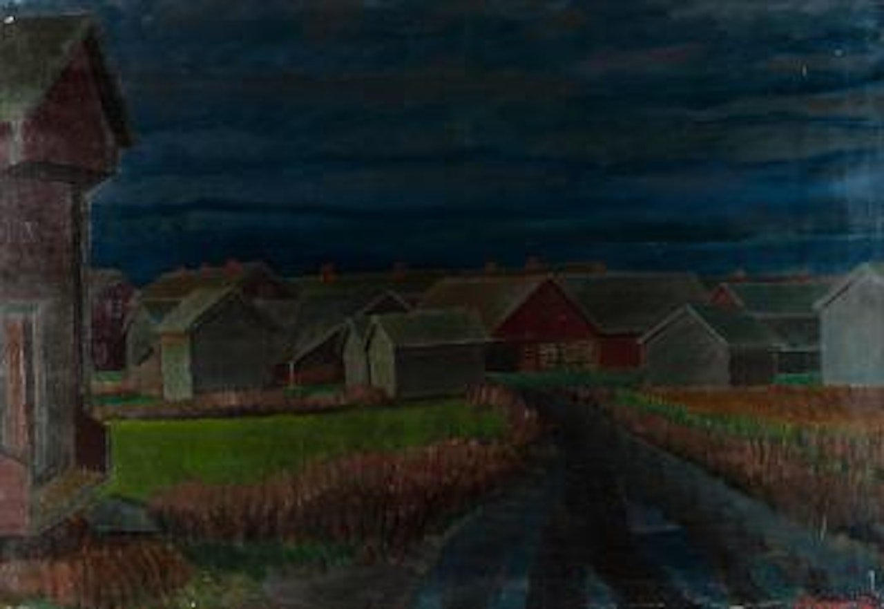 Evening landscape by Veikko Vionoja