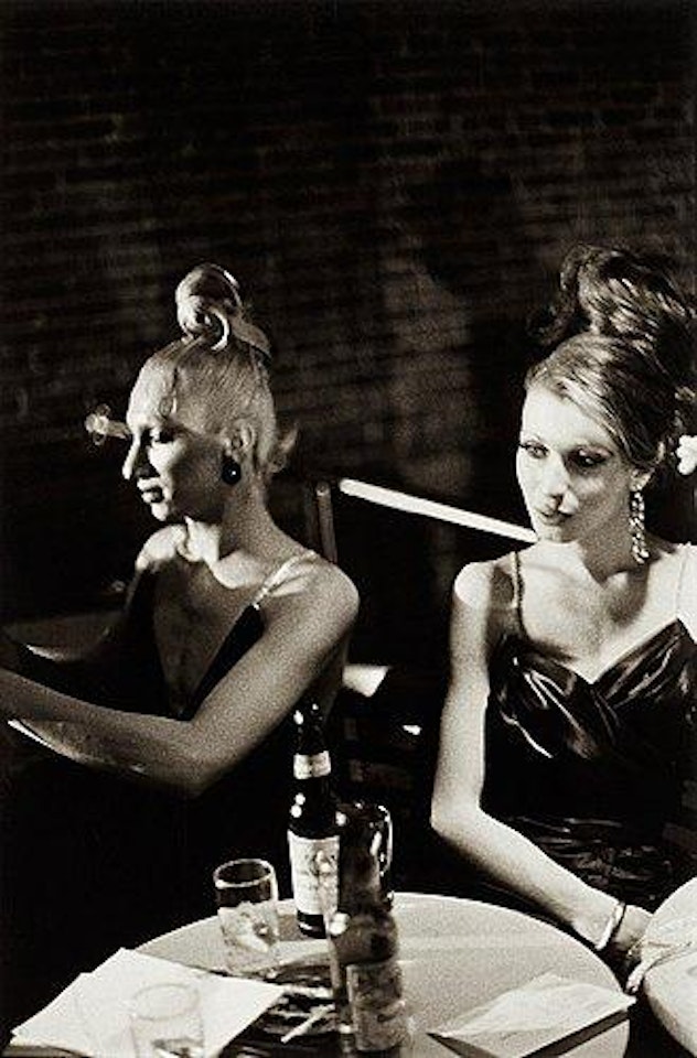 Marlene and Naomi on the balcony, Boston by Nan Goldin