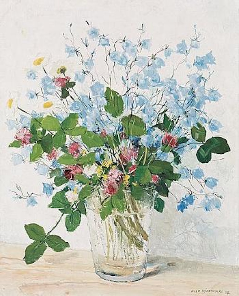 Meadow flowers by Olle Hjortzberg