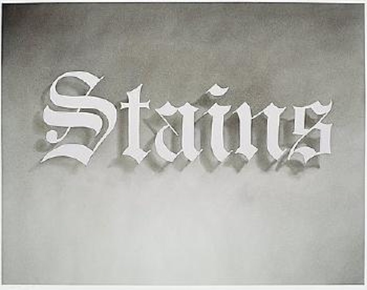Stains by Ed Ruscha