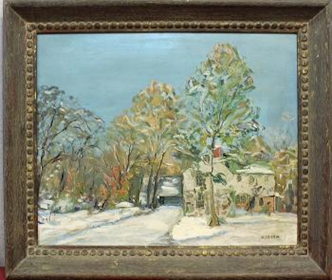 First snow, Sellersville by Walter Emerson Baum