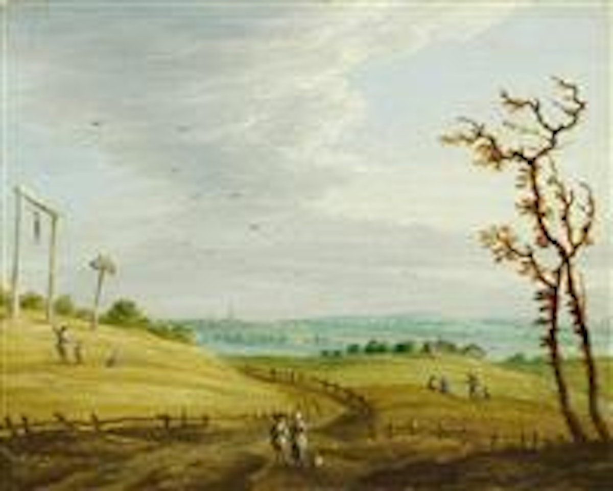Weite Landschaft mit Passanten by Flemish School