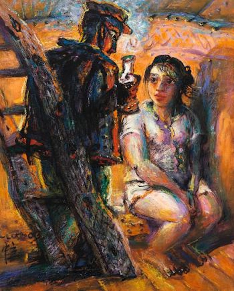 Under the Lamp by Luo Zhongli
