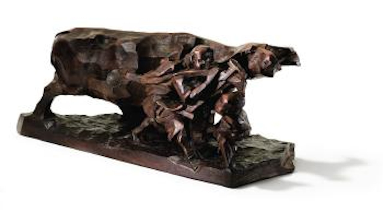 Buffalo and Cowboys by Ju Ming