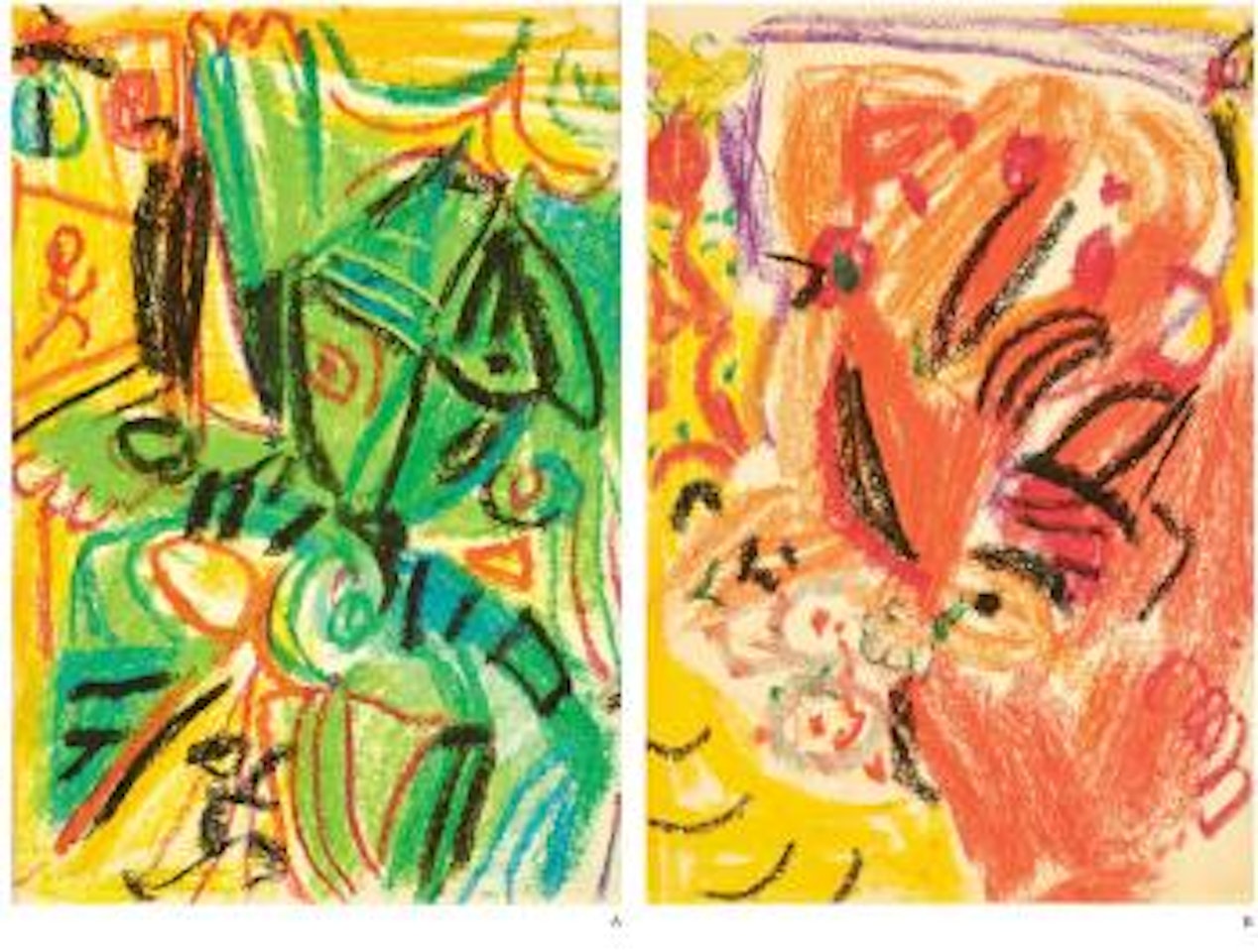 Untitled [Two Works] by Wu Dayu