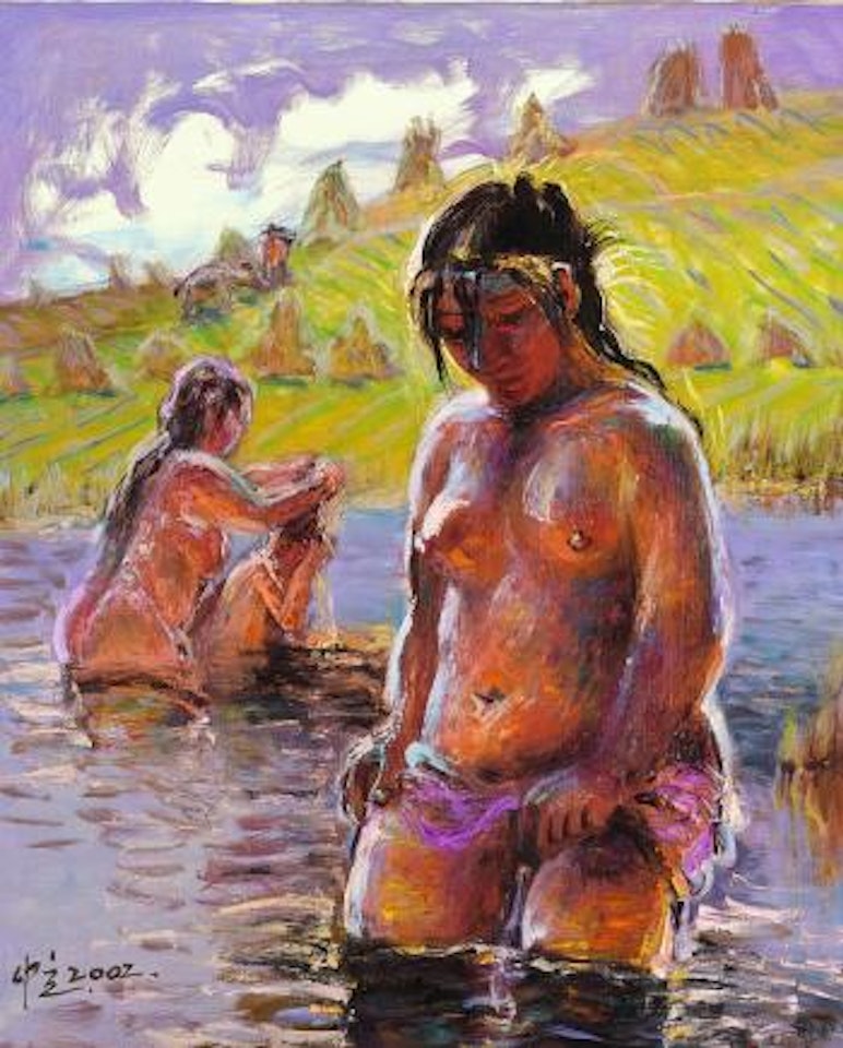 Bathers in the Sun by Luo Zhongli