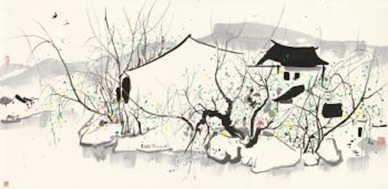 Dwellings by The Water by Wu Guanzhong