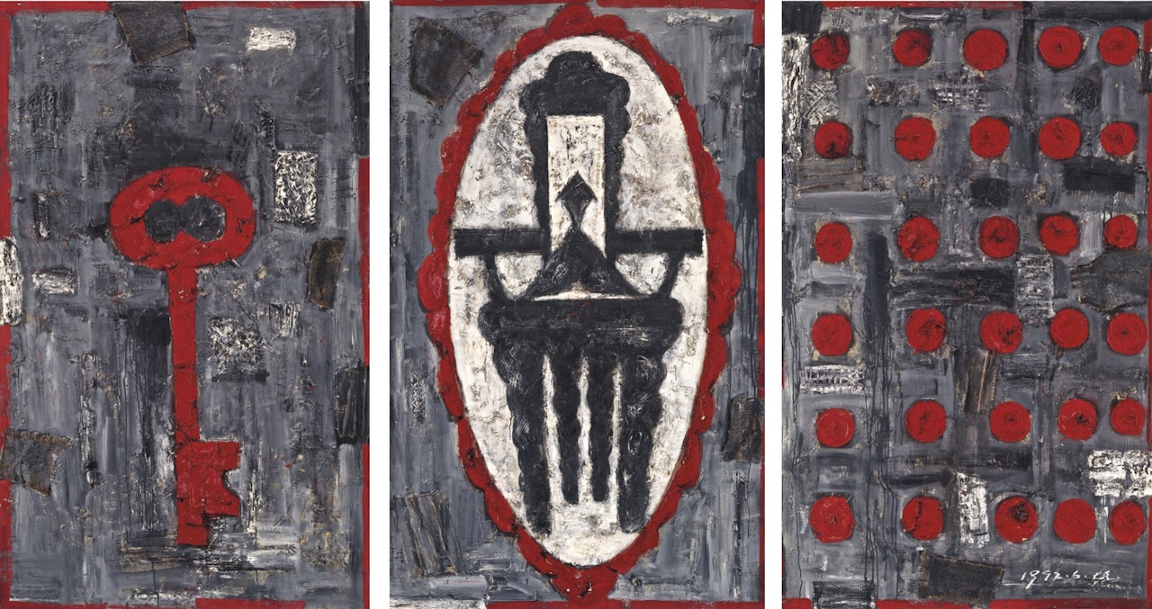 92 PATERNALISM (TRIPTYCH) by Mao Xuhui