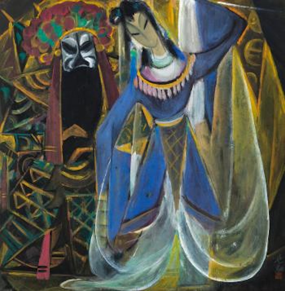 Opera Figures by Lin Fengmian