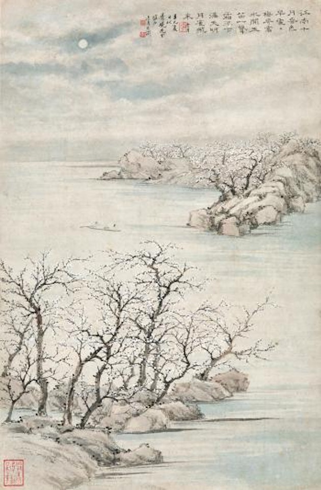 Plum Blossoms in The Moonlight by Lengyue Tao