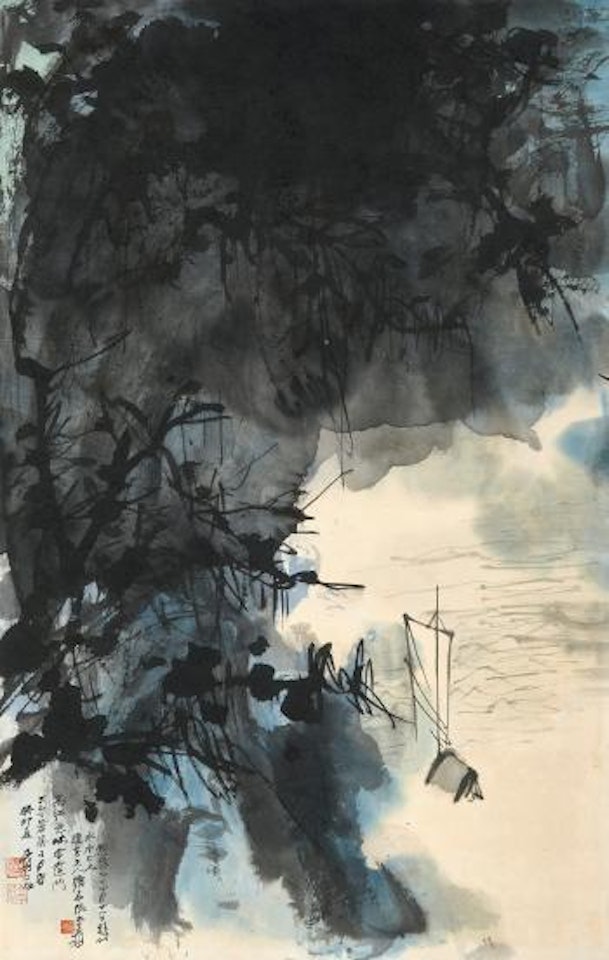 The Gorges on The Upper Yangtze by Zhang Daqian