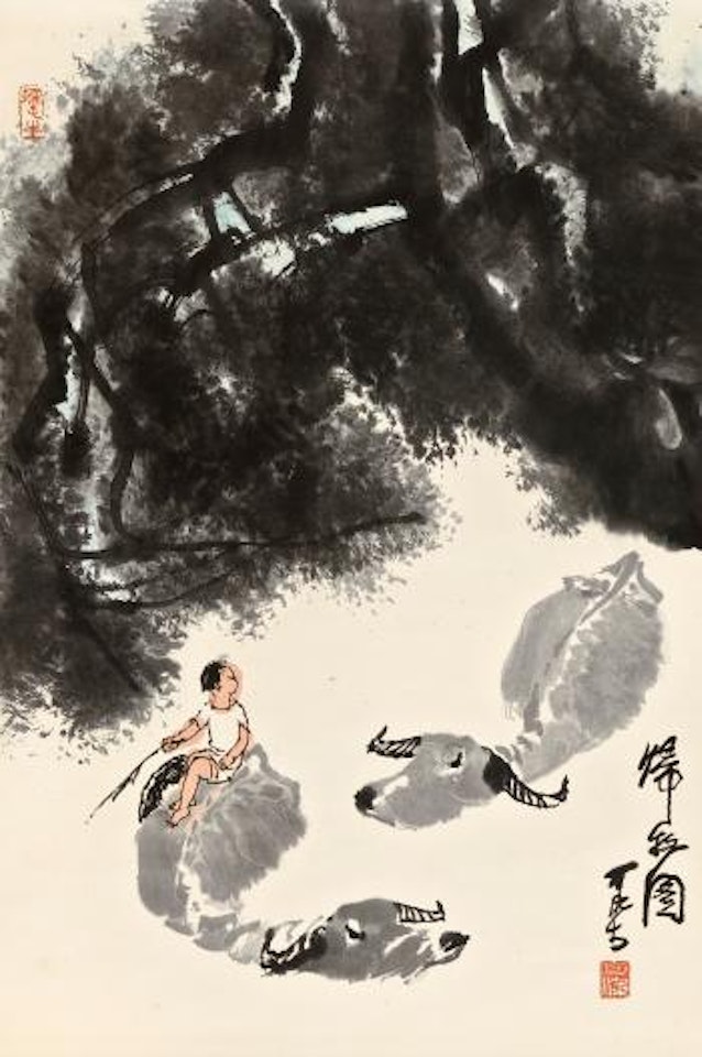 Herd Boy and Ox by Li Keran