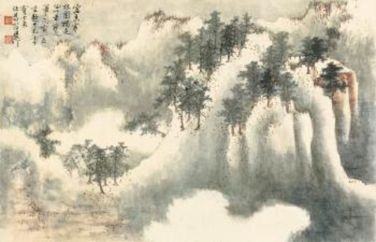 Wintry Grove in Snow by Xie Zhiliu