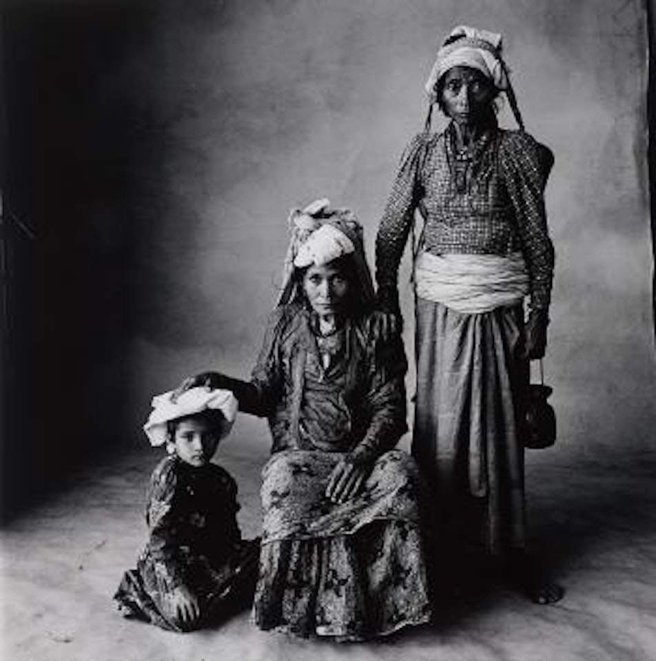 Standing Woman, Sitting Woman, and Child (Nepal) by Irving Penn