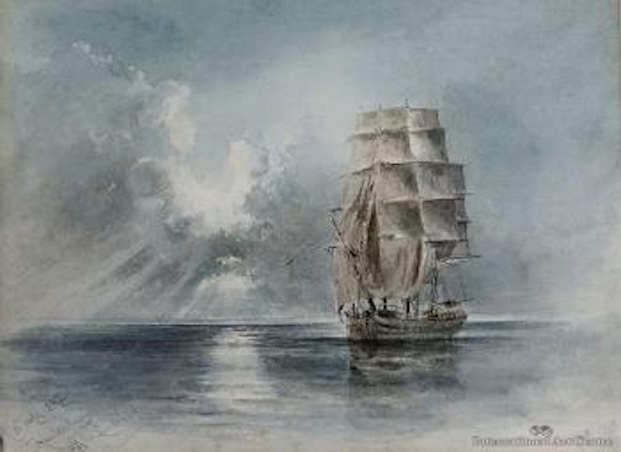Hawkesbury off Lands End by Nicholas Chevalier
