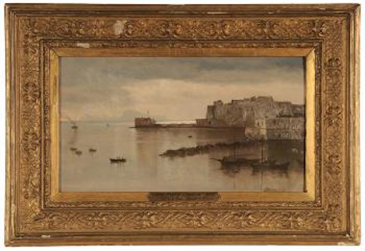 Castel Nuovo, Naples, Italy by Albert Bierstadt