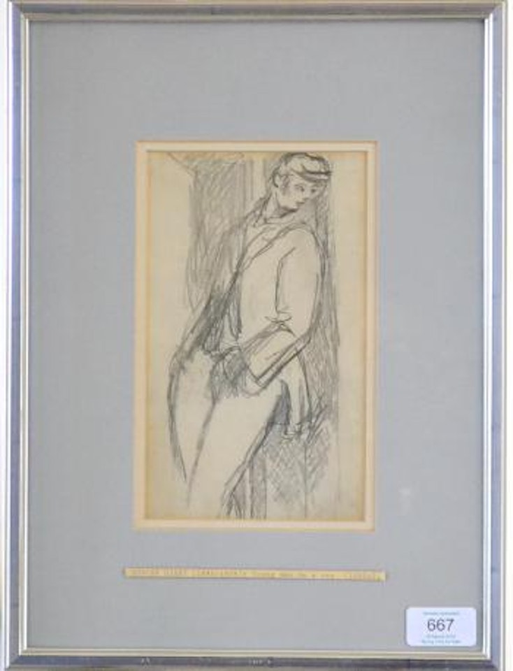 Young man in cap by Duncan Grant