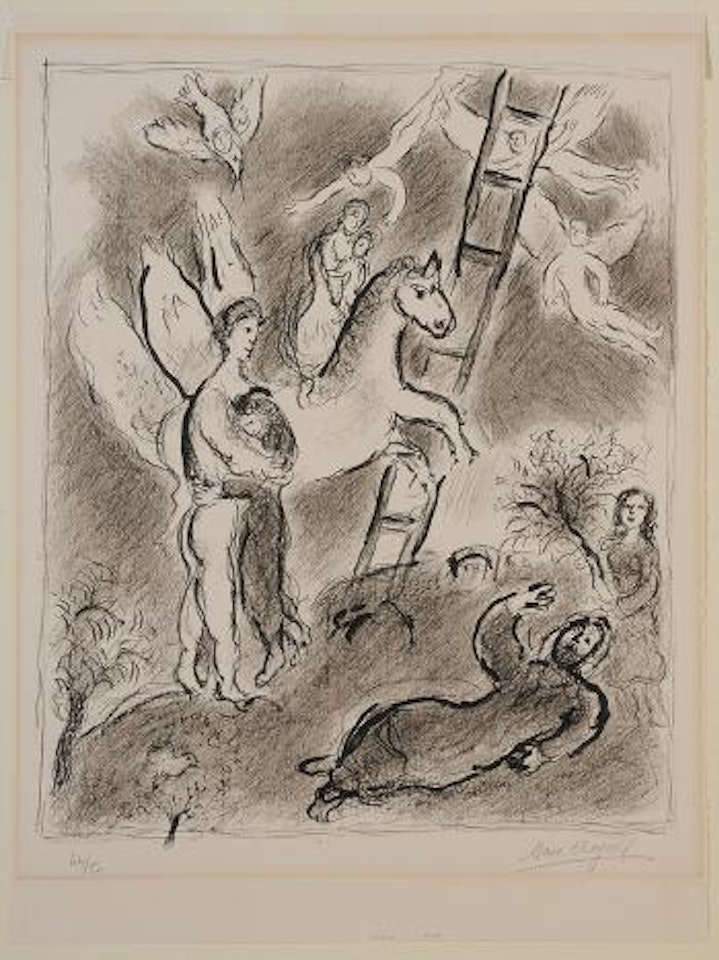 Scene Biblique (Jacob) by Marc Chagall