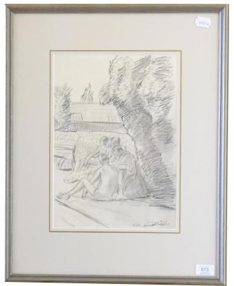 Swimming pool by Laura Knight