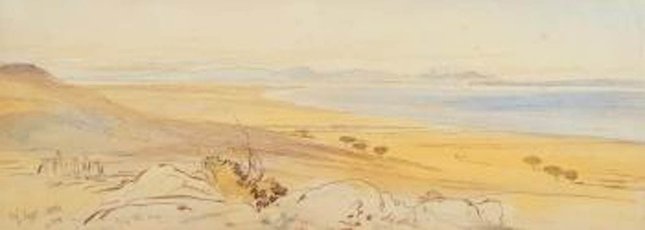 Near Sigaeum, plain of Troy by Edward Lear