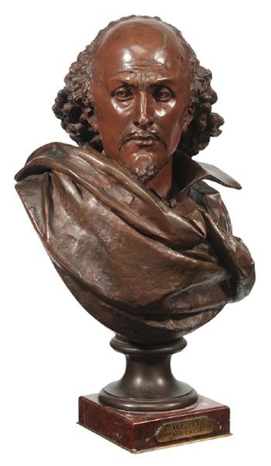 Bust of William Shakespeare by Albert-Ernest Carrier-Belleuse