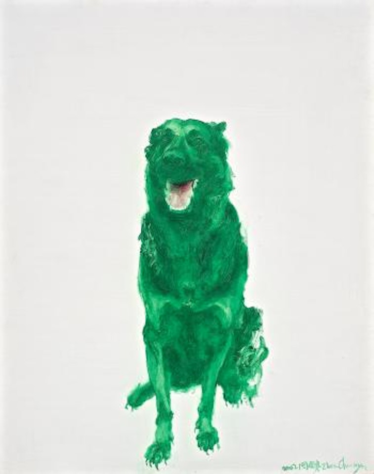 Green Dog by Zhou Chunya