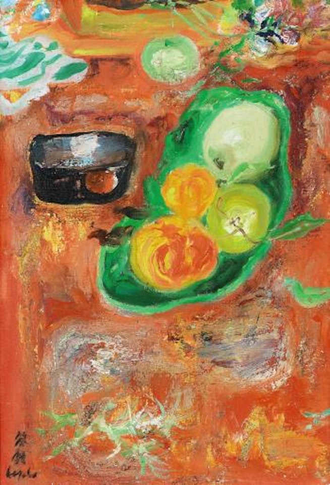 Still life with springtime fruits by Le Pho