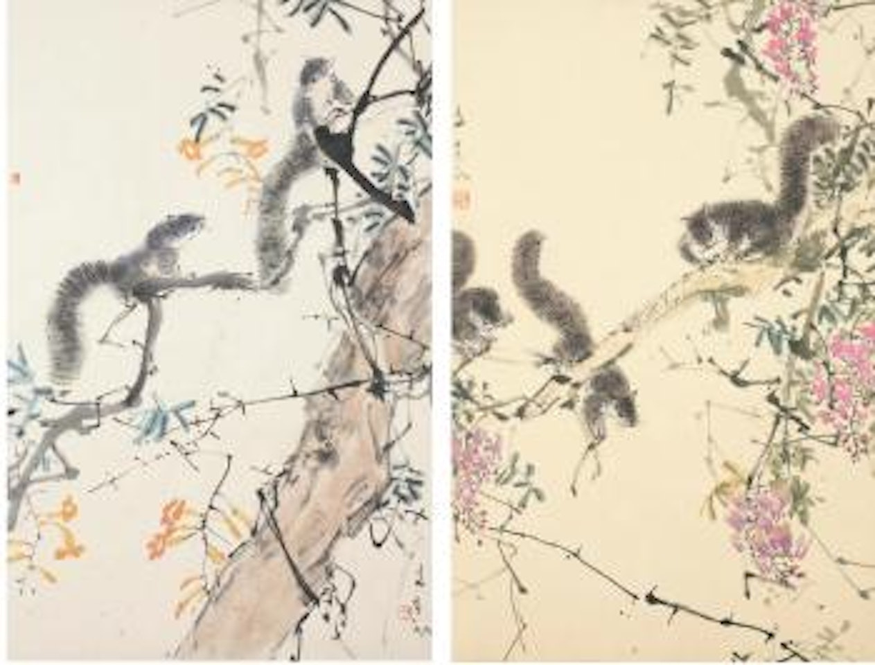 Five Squirrels by Chen Wen Hsi