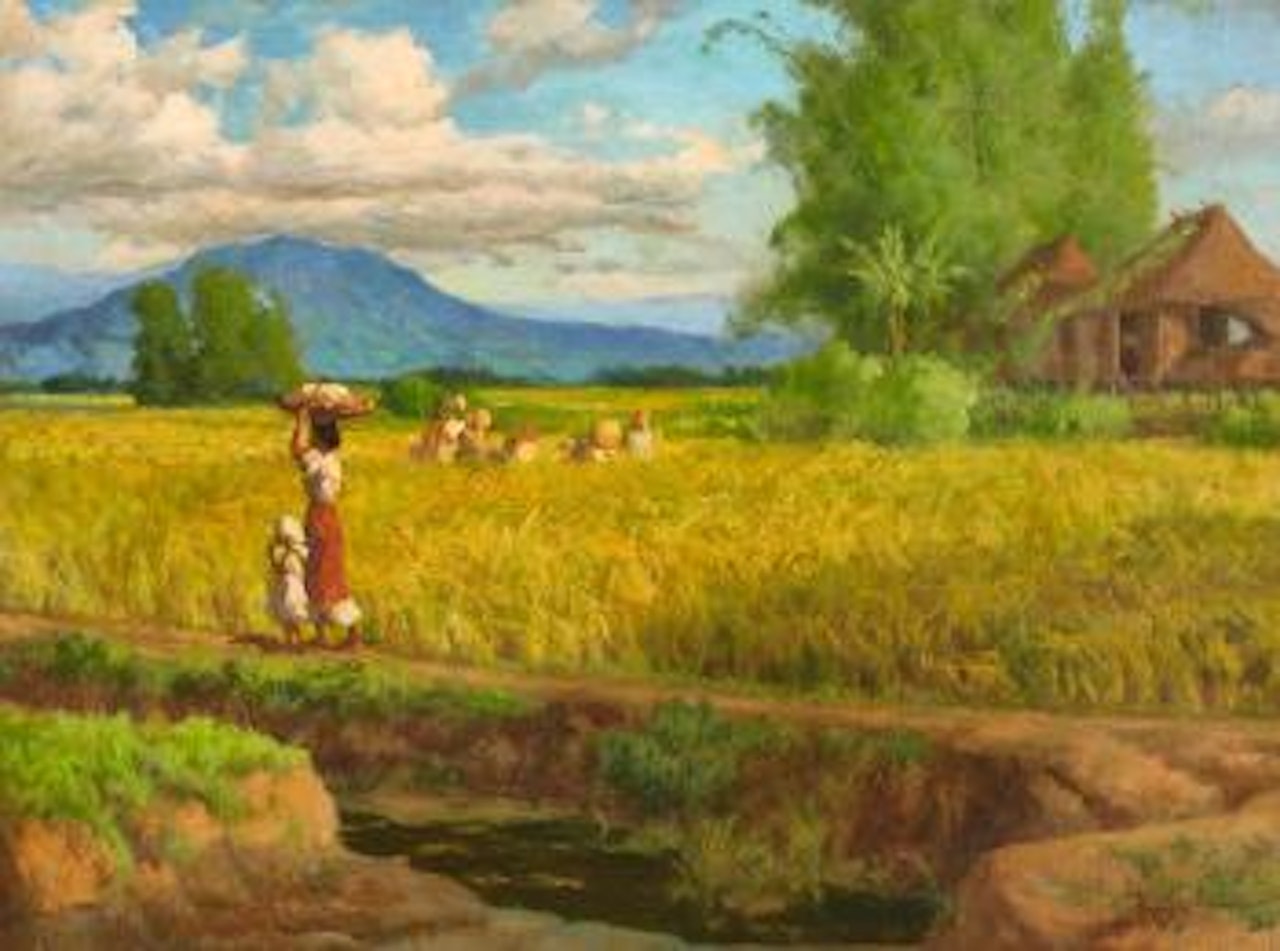 Landscape by Fernando Amorsolo