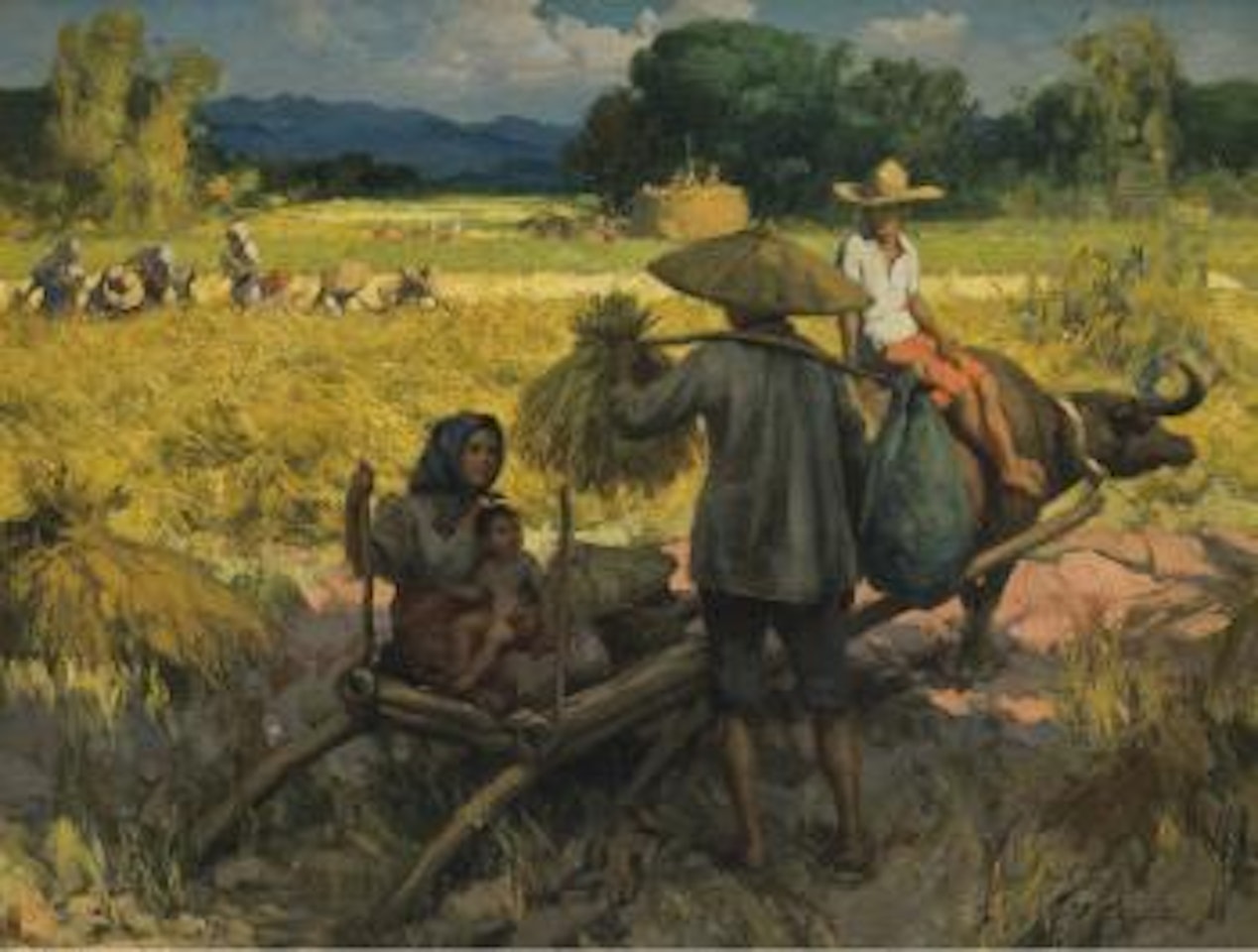 Harvesting by Fernando Amorsolo