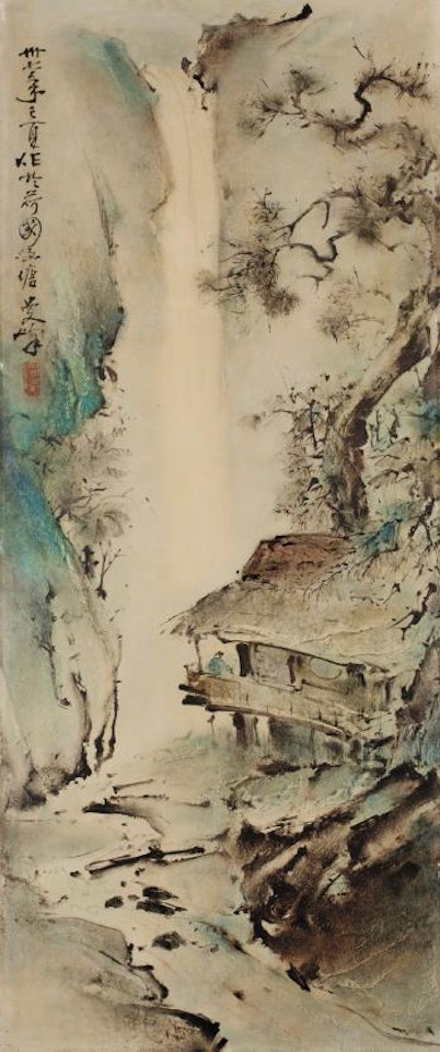 Waterfall Landscape by Lee Man Fong