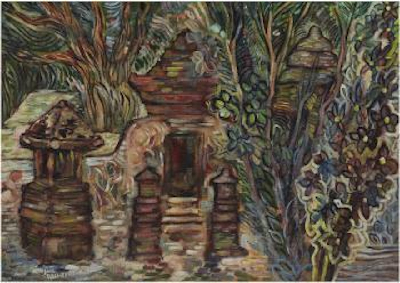 Temple in a forest by Arie Smit