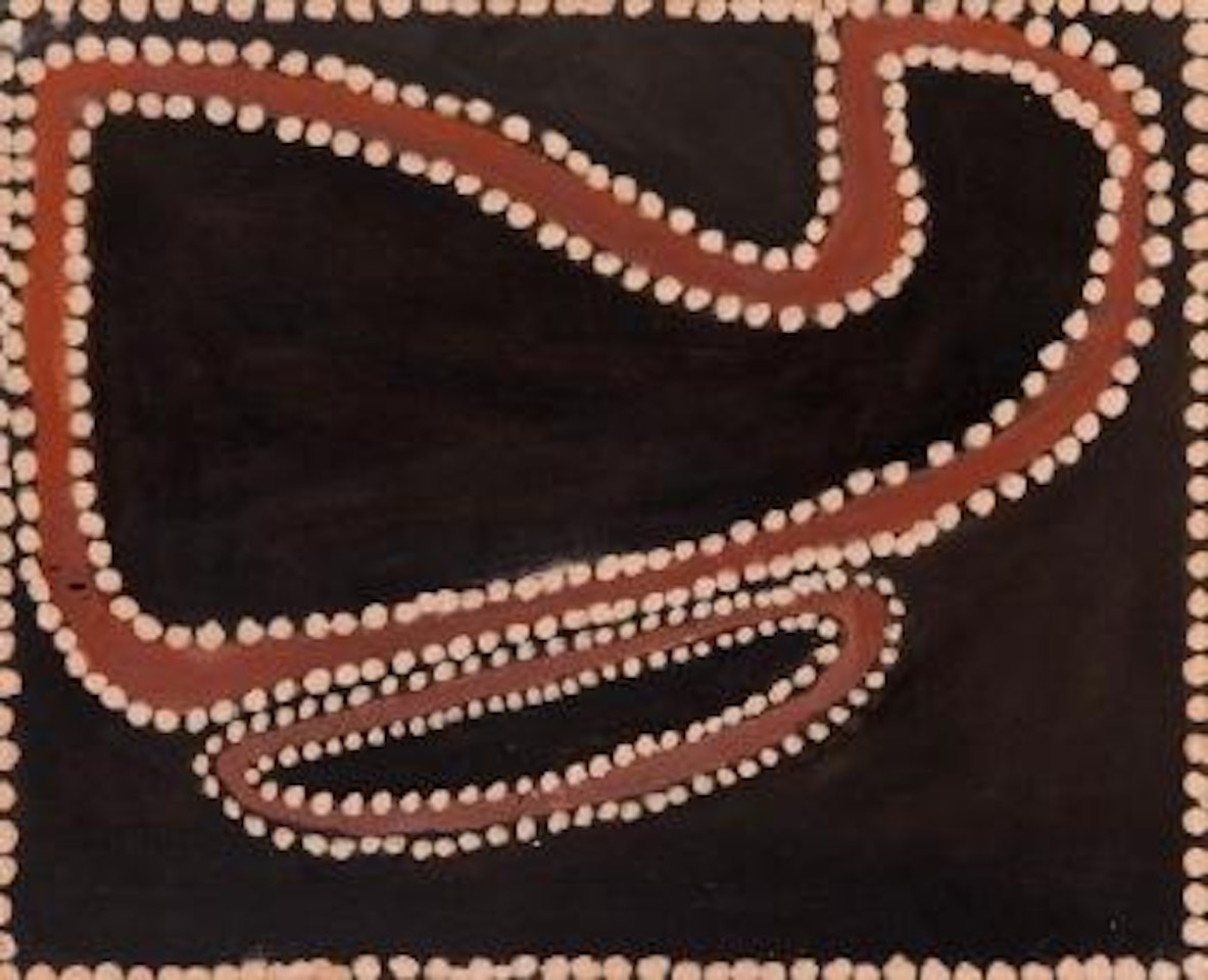 Untitled (Blue-Tongue Lizard Dreaming) by Rover Thomas