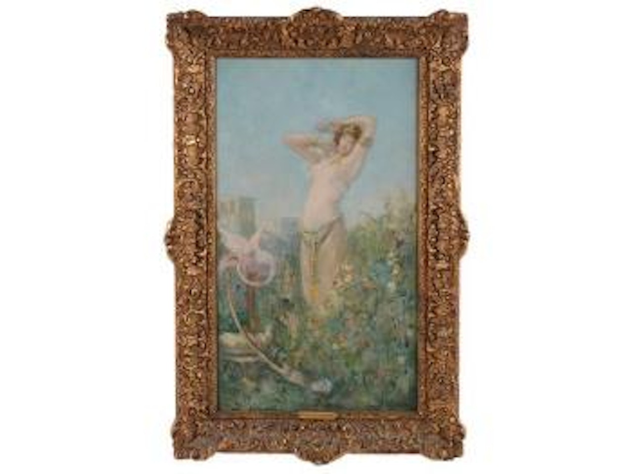 L'égyptienne et le flamand rose by Georges Antoine Rochegrosse