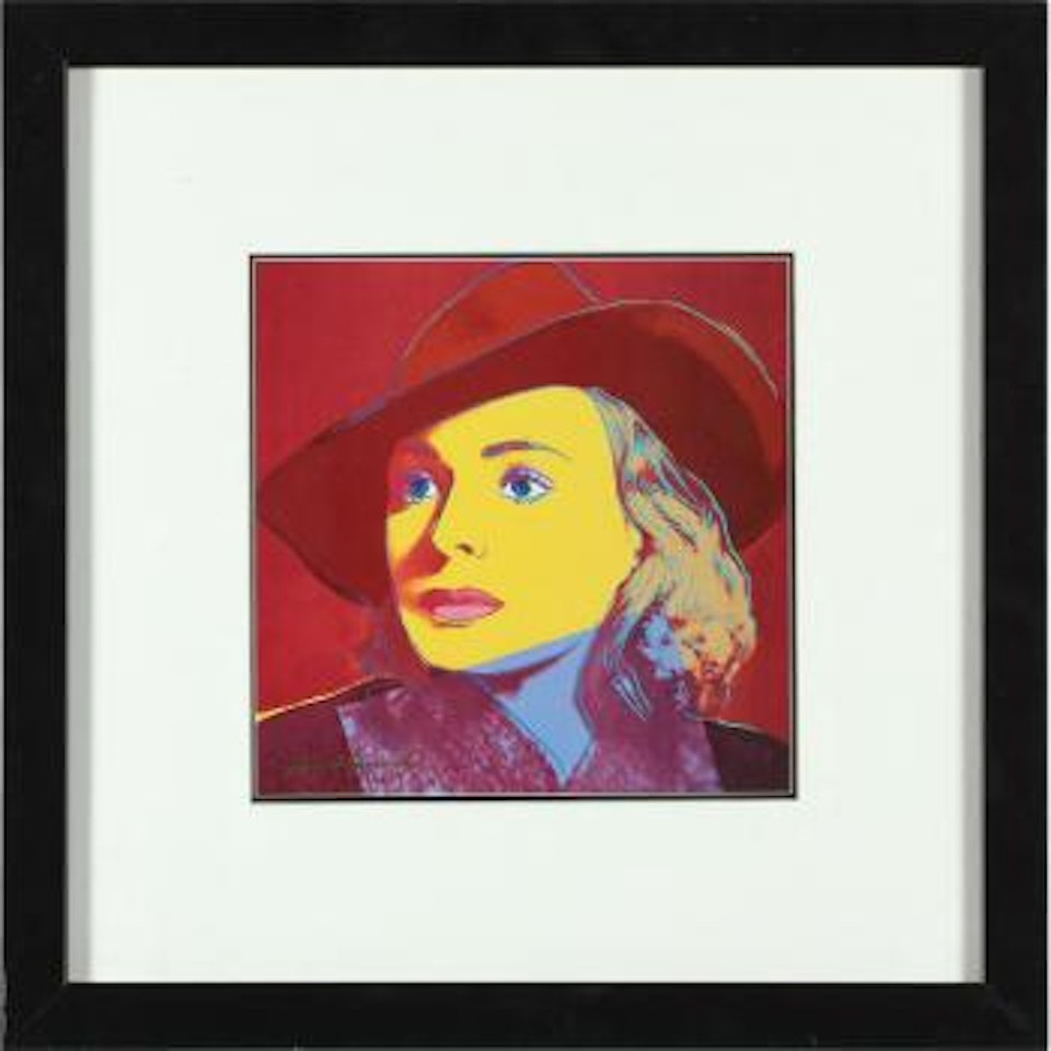 Ingrid Bergman with hat, No. 7 by Andy Warhol