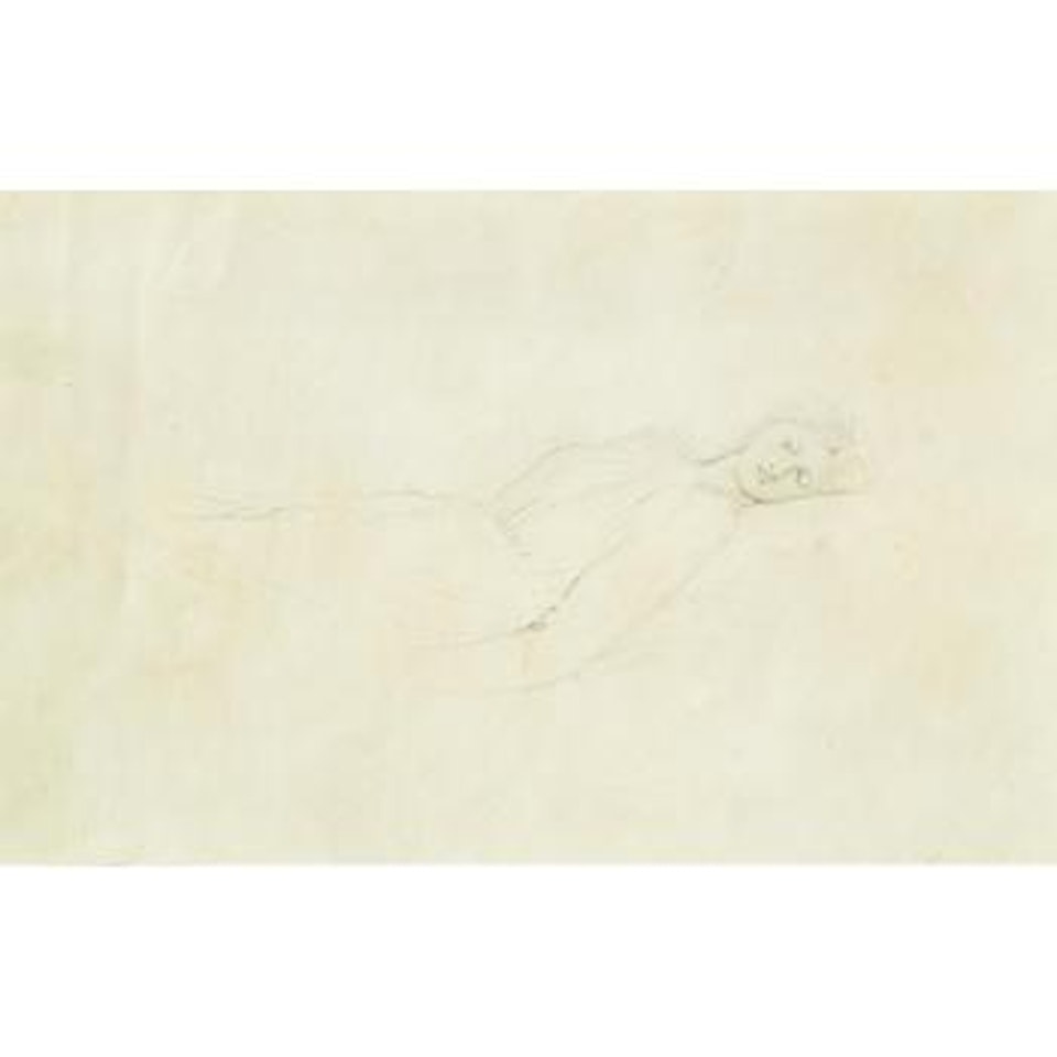 Study of Sleeping Beauty from the legend of Briar Rose by Edward Coley Burne-Jones