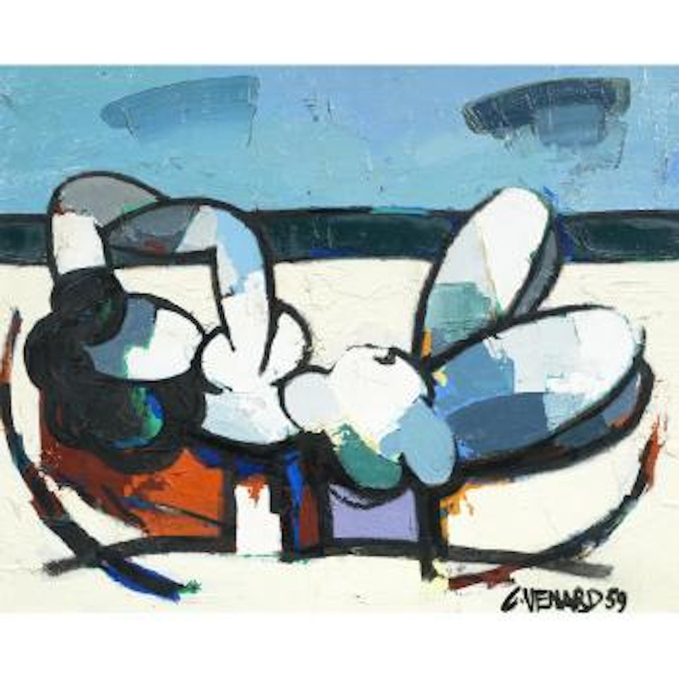 Baigneuse allongee by Claude Venard