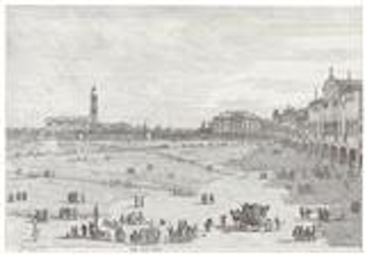 Prà della Valle (right side) by Canaletto
