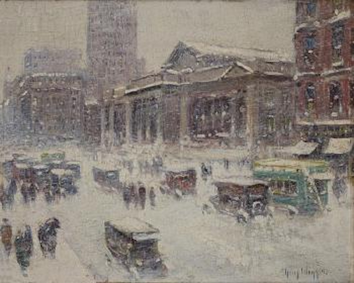 Fifth Avenue and 42nd Street by Guy Carleton Wiggins