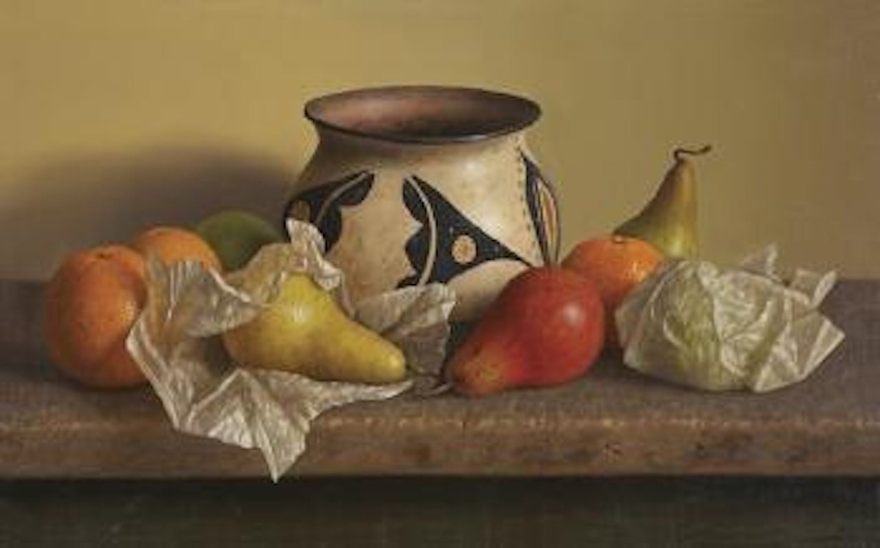 Santo Domingo with Pears and Oranges by William Acheff