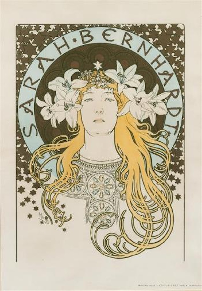 Sarah Bernhardt (LaPlume) by Alphonse Mucha