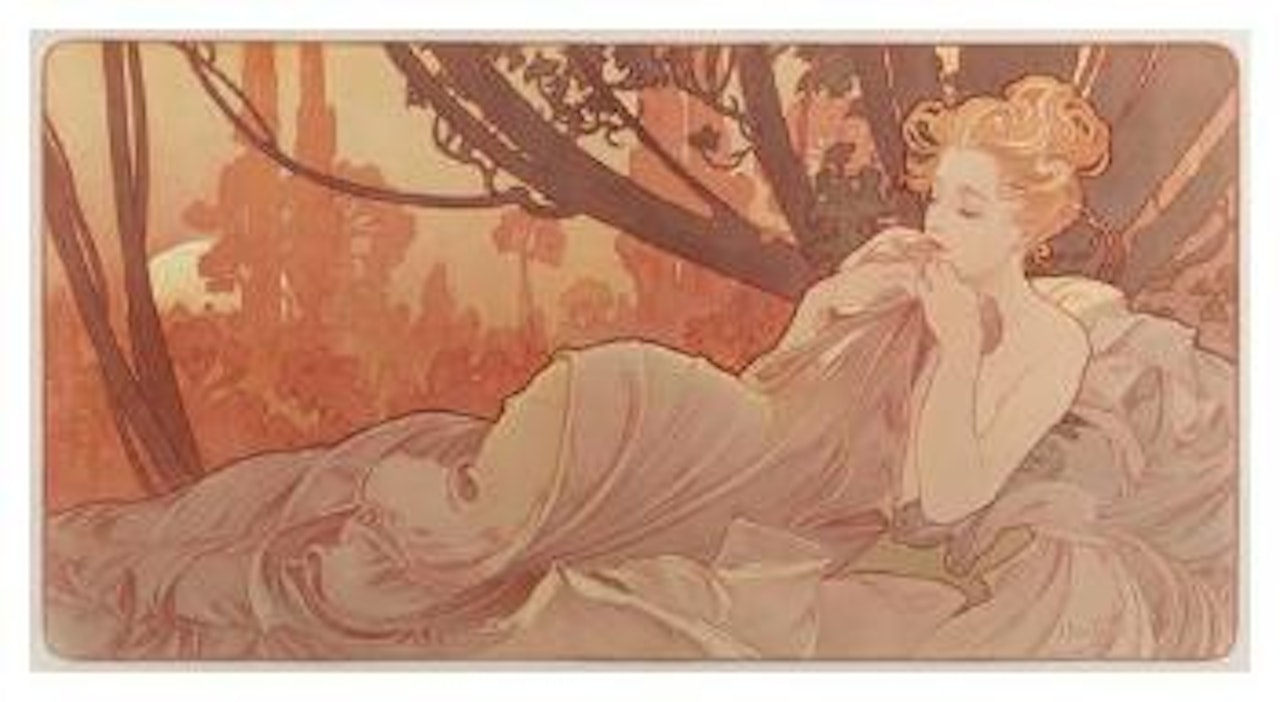 Dusk by Alphonse Mucha