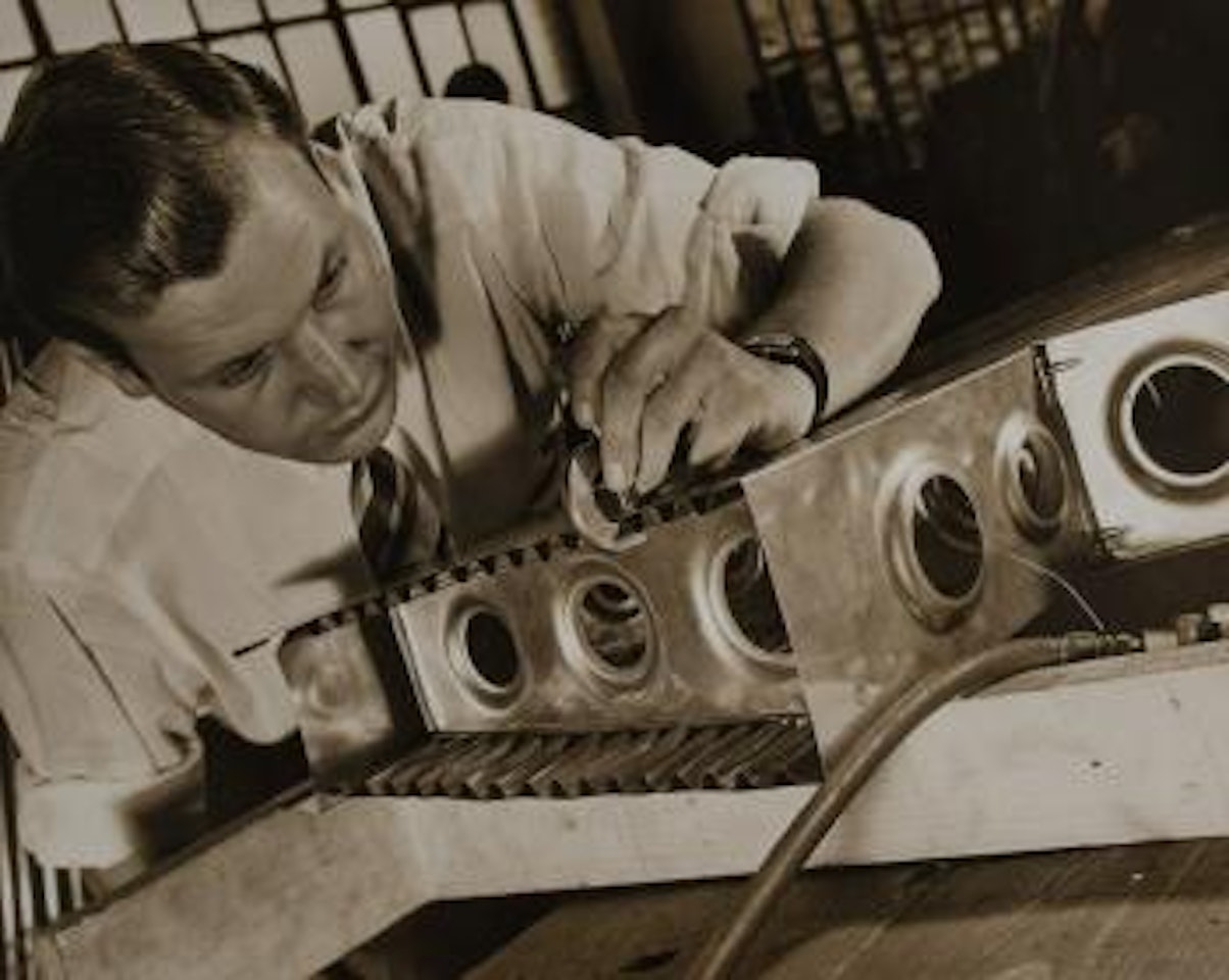 Man Doing Metalwork by Margaret Bourke-White