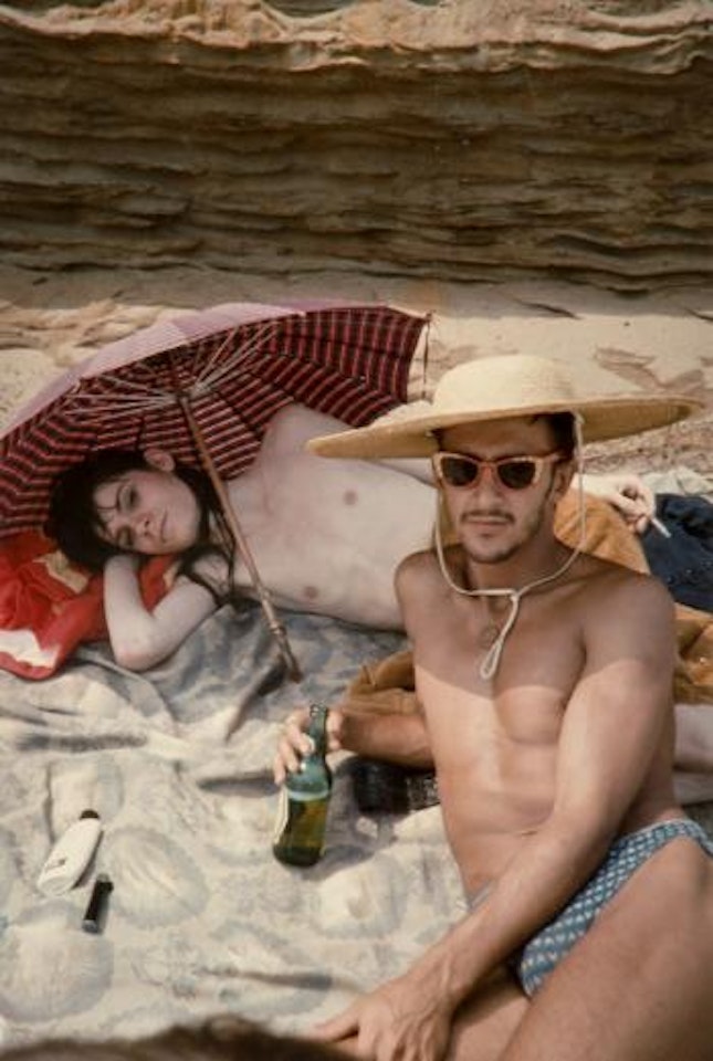 Bruce and Phillippe on the Beach by Nan Goldin