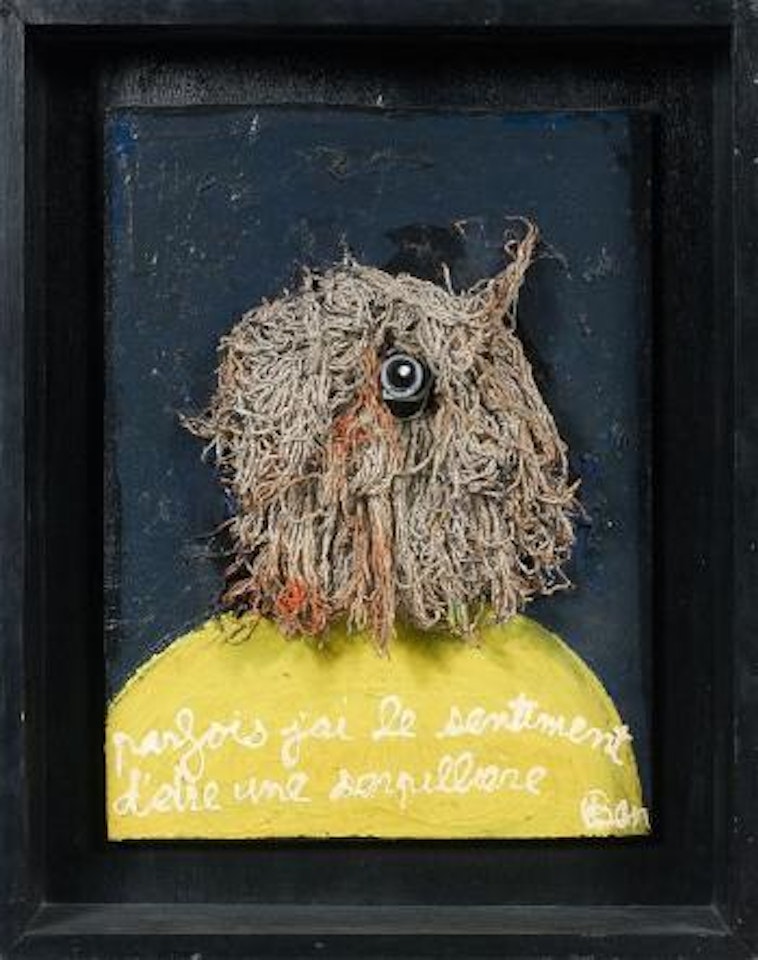 Parfois j'ai le sentiment d'etre une serpillière by Ben Vautier