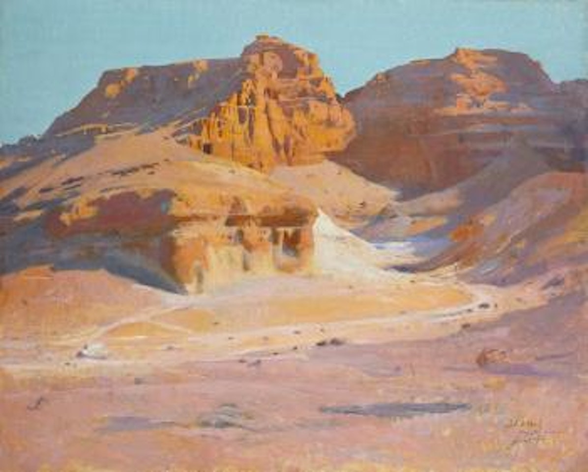 Le matin à Gebel El Tarif (Egypte) by Jacques Majorelle